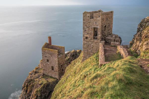 The Crowns at Botallack mine - landmark near Cape Cornwall