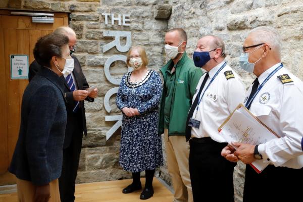 HRH the Princess Royal visits NCI Swanage