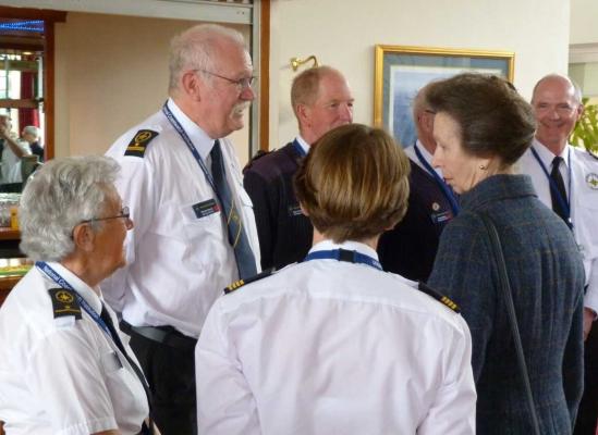 HRH The Princess Royal at RNAS Culdrose for the NCI 25th Anniversary reception