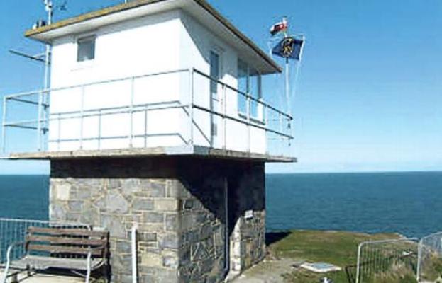 The lookout at NCI Porthdinllean