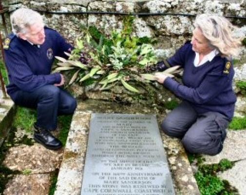 SM Alan Macrae & Pauline Vanderhoff at the Mary Sanderson memorial service