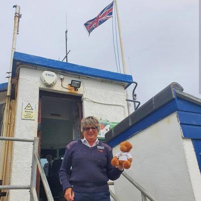 Buttercup the pre-school bear visits NCI St Ives