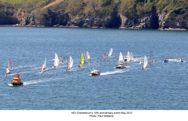 Flotilla led by the Lifeboat celebrating NCI Charlestown's 10th Anniversary