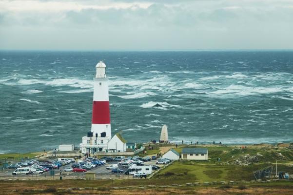 Gale 8 gusting to Storm Force 10 at NCI Portland Bill