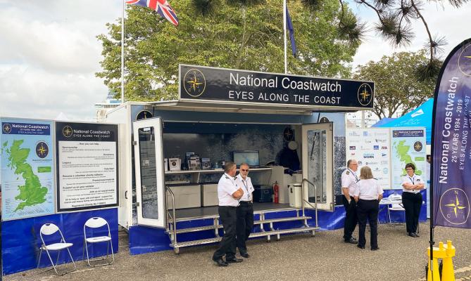 NCI Calshot Tower & NCI Stone Point at Southampton boat show