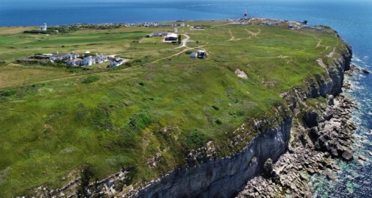 NCI Portland Bill standing on the cliff edge