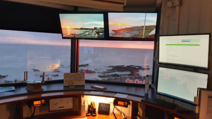 View from the NCI Porthcawl lookout at sunset