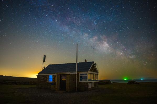 NCI Worms Head at night