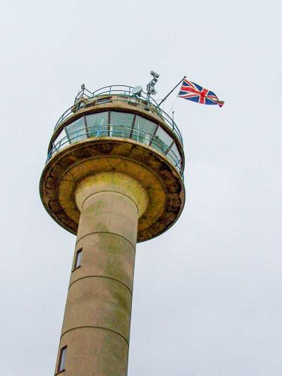 The flag is raised on the Tower for the first time