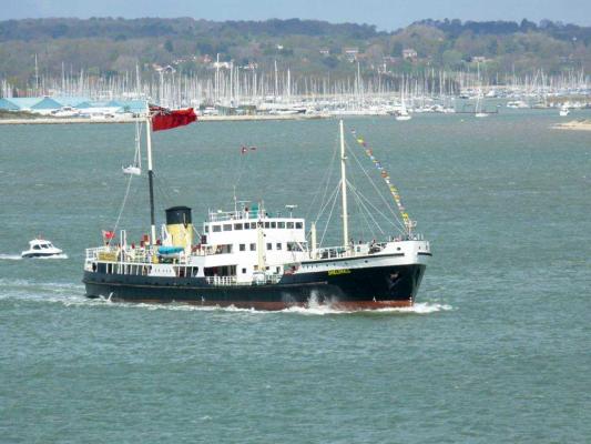 SS Shieldhall during the Commemoration of the Titanic 