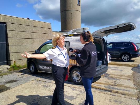 Katie from BBC Radio Solent’s Cluedup interviews Station Manager Di Roblett 