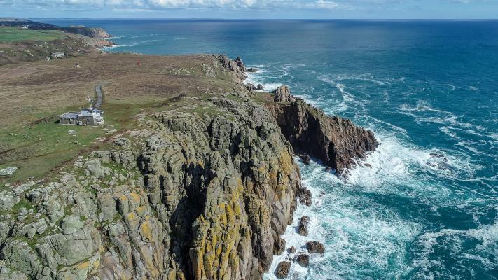 NCI Gwennap Head from the air