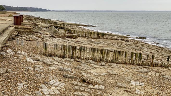 Strong easterly winds expose the D-Day remains 