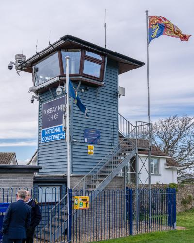 NCI Torbay flying the Royal Standard for HRH The Princess Royal