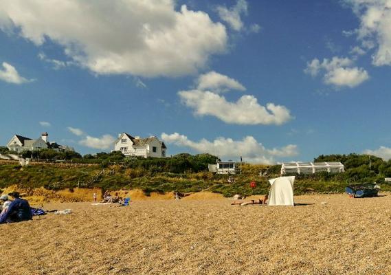 View of NCI Lyme Bay from the beach