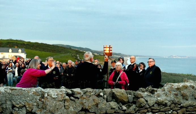 NCI Lyme Bay light their Beacon for the Queen’s Platinum Jubilee 