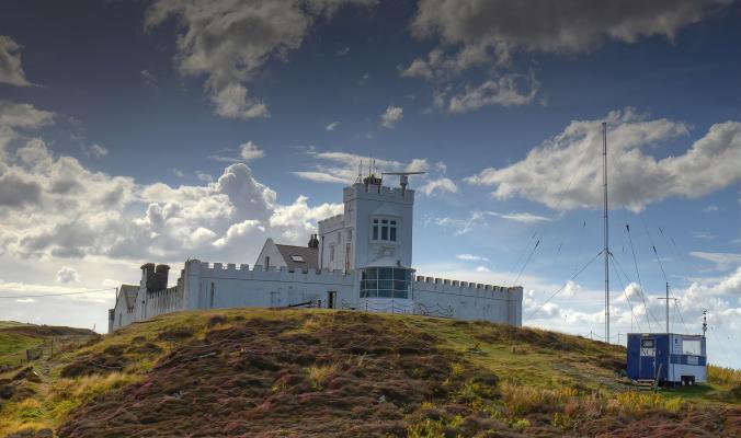 NCI Point Lynas with the discontinued Fog Station behind