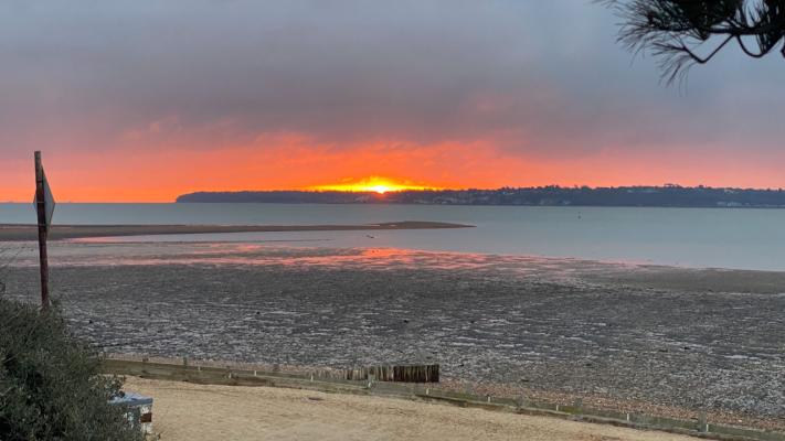 Dawn over the Isle of Wight