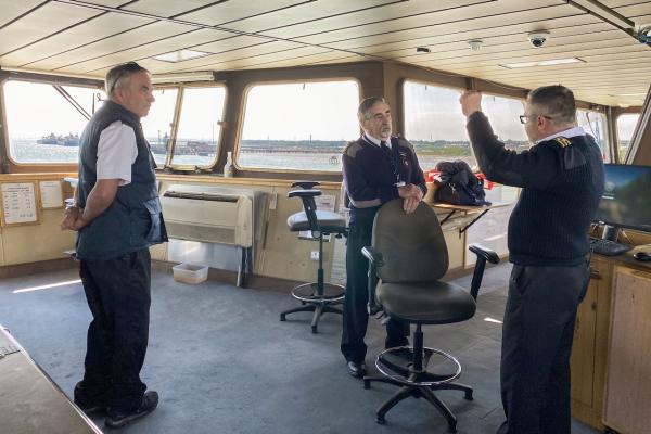 Members visit Rad Funnel ferry bridge