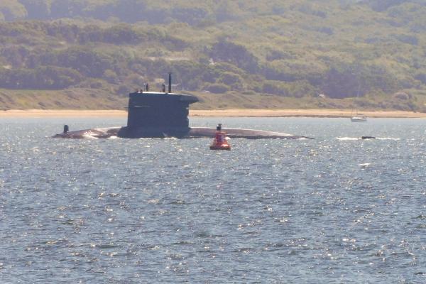 Dutch submarine at East Lepe buoy