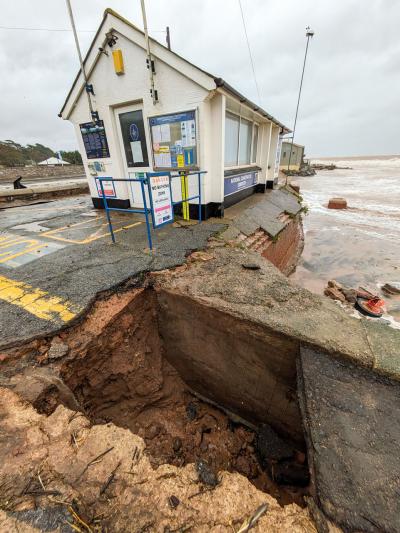 Storm Ciarán Damage (wide angle lens)