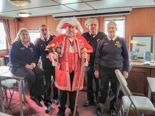 NCI representatives with Alan Spencer, Town Crier for the City of Southampton