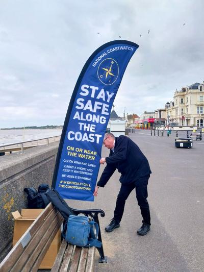 Sea Safety flag - NCI Burnham-on-Sea