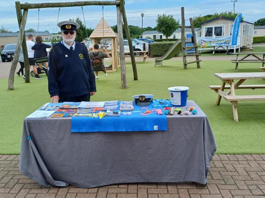 NCI stand at Primrose Valley Holiday Park