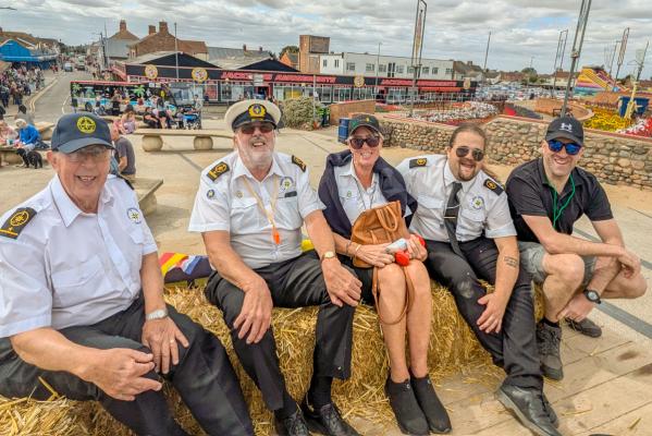 30th Anniversary Flag Relay - arrival at Mablethorpe