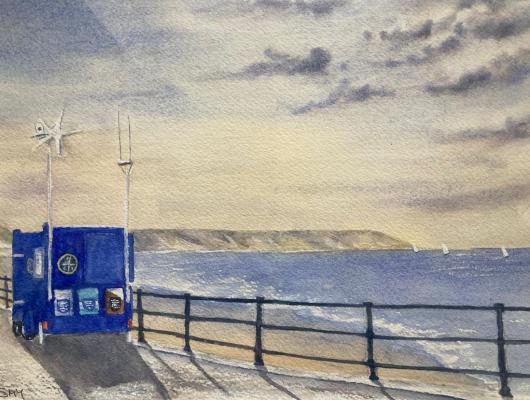 Water colour portrait of NCI Filey