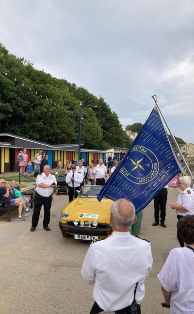 NCI 30th Anniversary Flag arrives in Filey