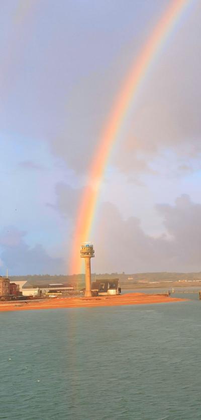 Rainbow at Calshot Tower