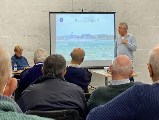 New Training Officer Nigel Budd  at the AGM
