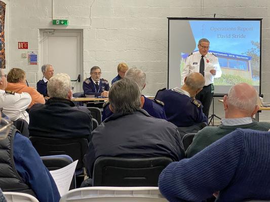 The Operations Officer  reports at the stations AGM