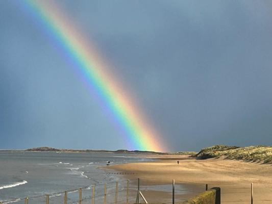 Rainbow over Scolt Head Island