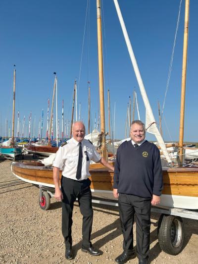 Frazer and Richard B at European Sharpie race event