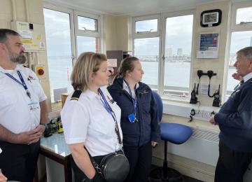 Coastguard trainees fact finding visit 230522