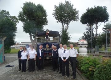 NCI 30th Anniversary - The Flag Arrives at the Submarine Museum, Gosport for handover to NCI Gosport