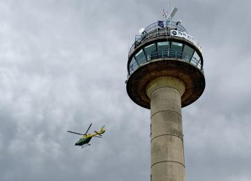 Air Ambulance departs Calshot 